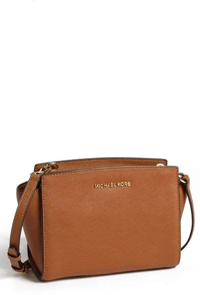 michael kors selma studded medium crossbody|Selma Medium Saffiano Leather Crossbody Bag .